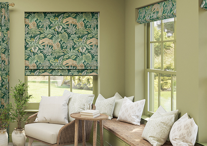 Leopard, Malachite - Twist&Fit Roman Blind - Image 3